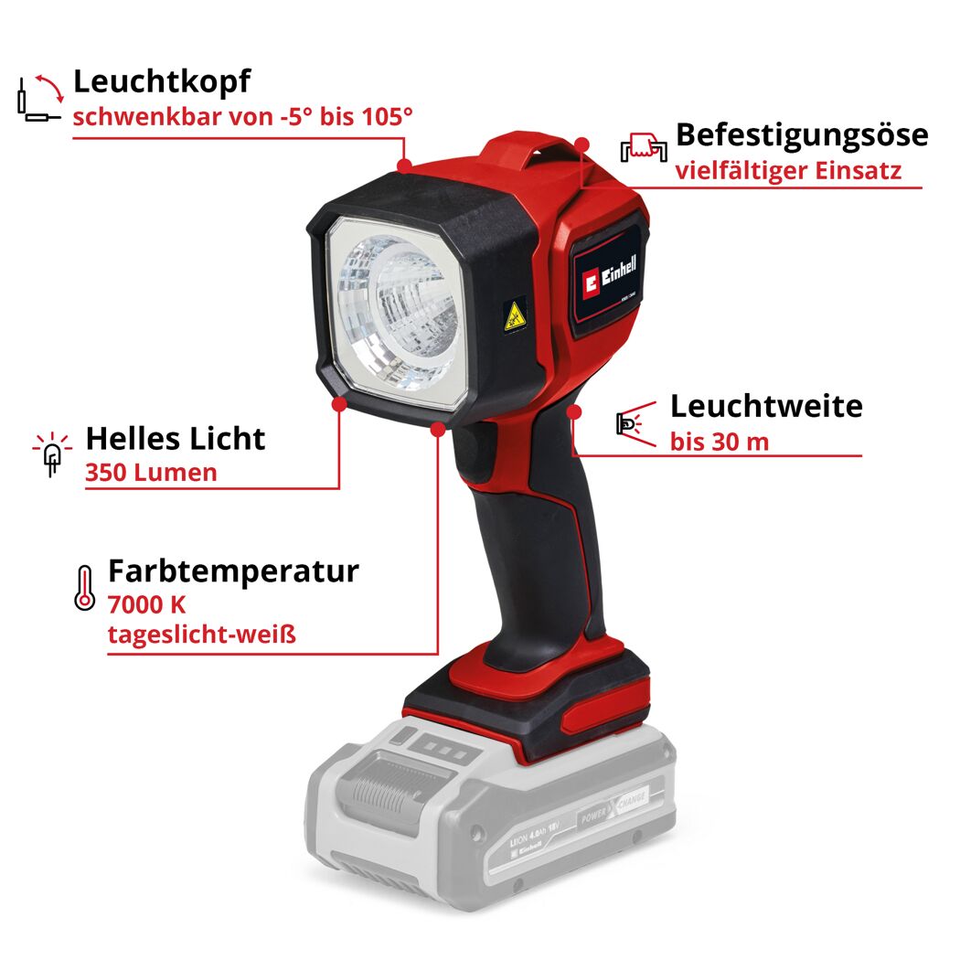 LED-Arbeitsleuchte 5 W 350 lm tageslichtweiß