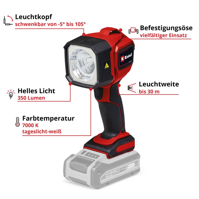 Akku-Lampe 'TC-CL 18/350 Li - Solo' 18 V 350 lm ohne Akku
