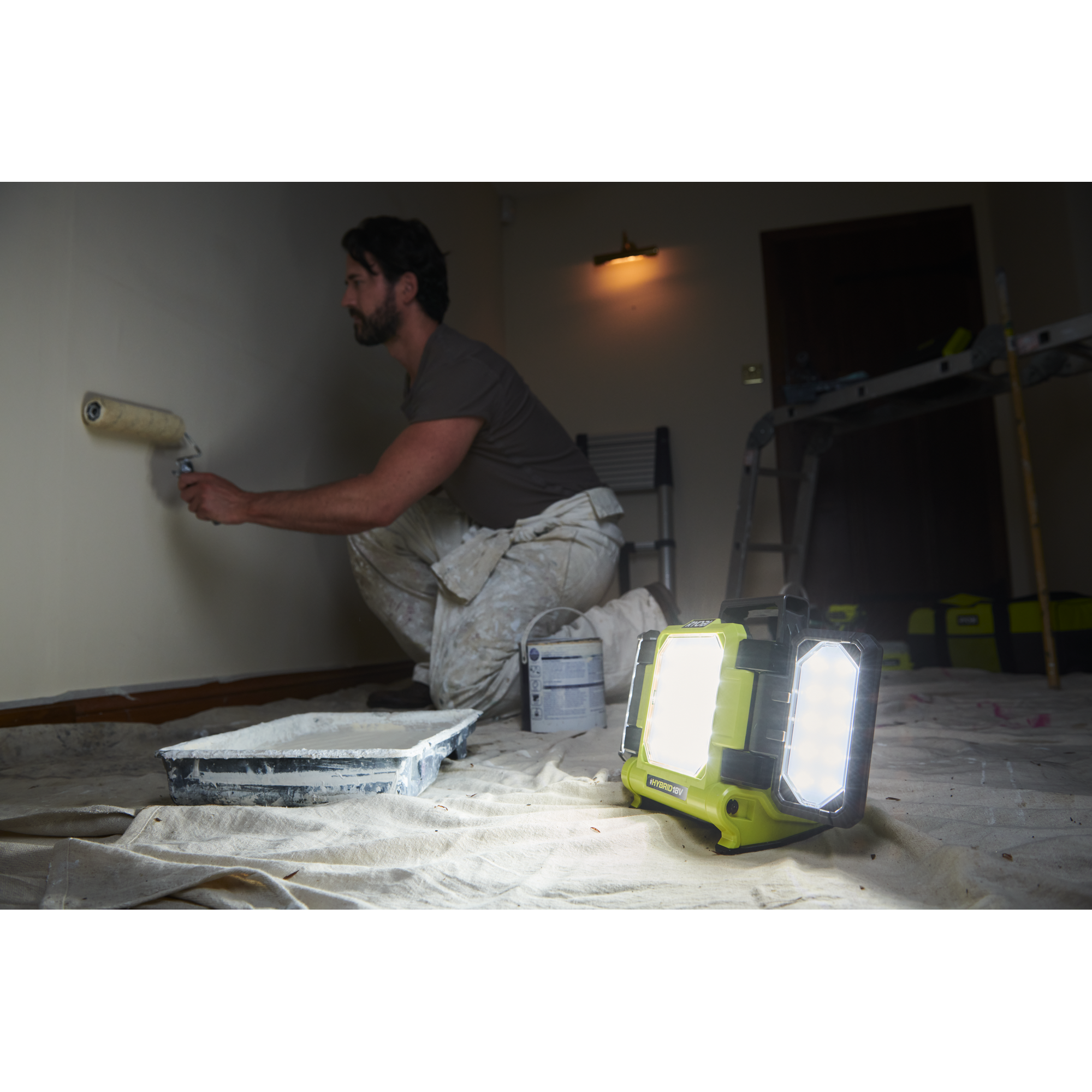 Akku-LED-Arbeitsleuchte 'RYOBI 18 V ONE+' 3000 lm ohne Akku und Ladegerät