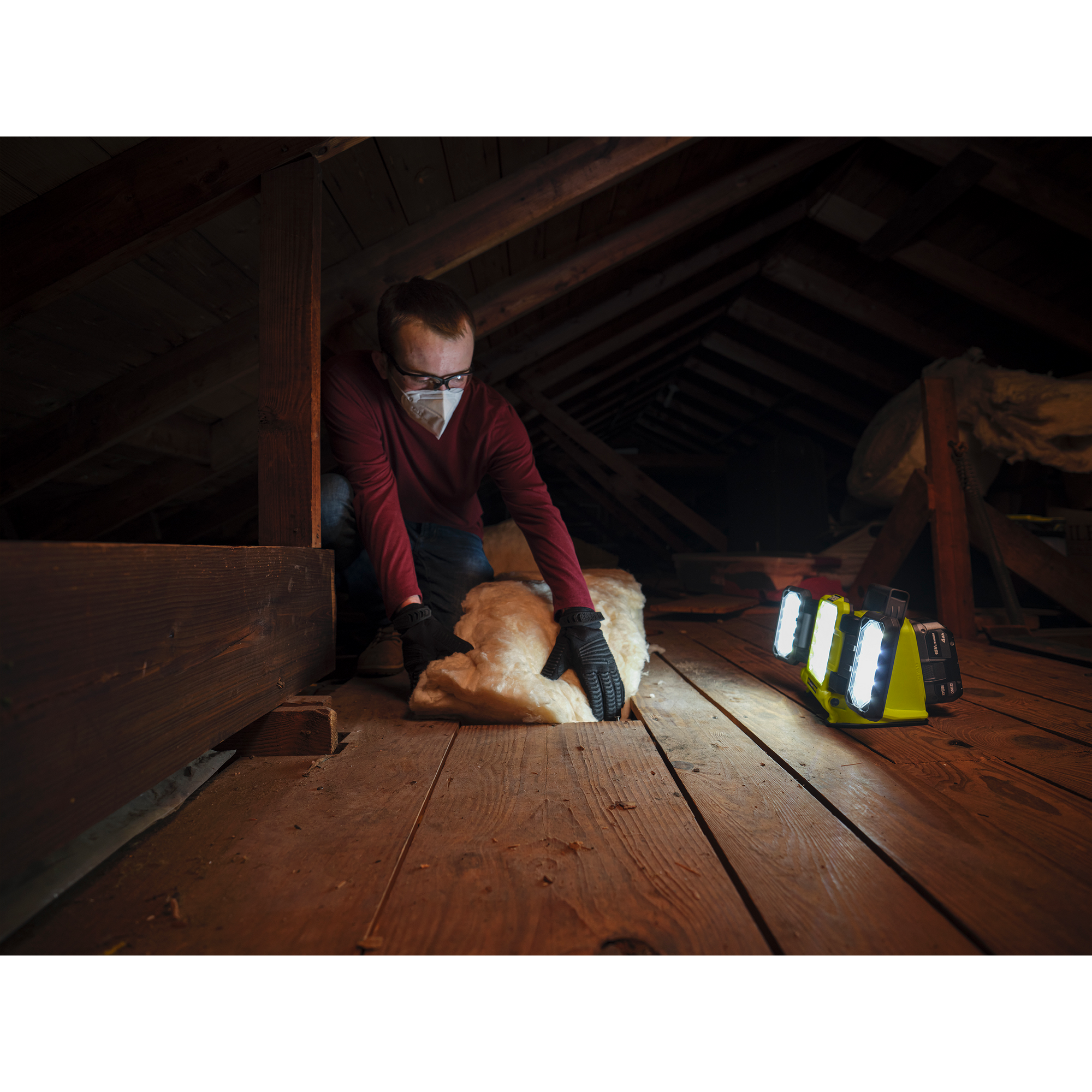 Akku-LED-Arbeitsleuchte 'RYOBI 18 V ONE+' 3000 lm ohne Akku und Ladegerät