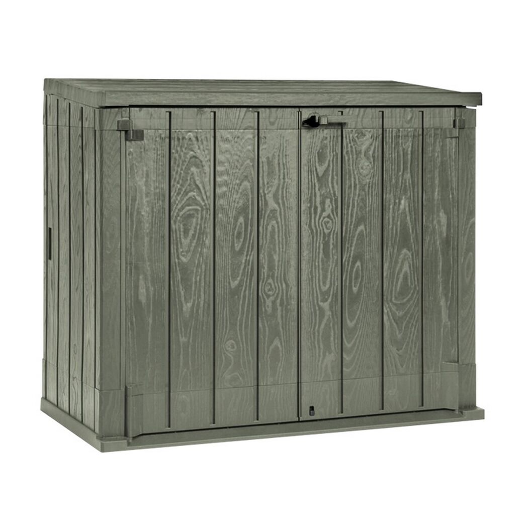 Mülltonnenbox 'Stora Way' für 2 Abfalltonnen 145 x 125 x 86 cm grün