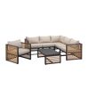 Gartensessel 'Livia' braun/beige