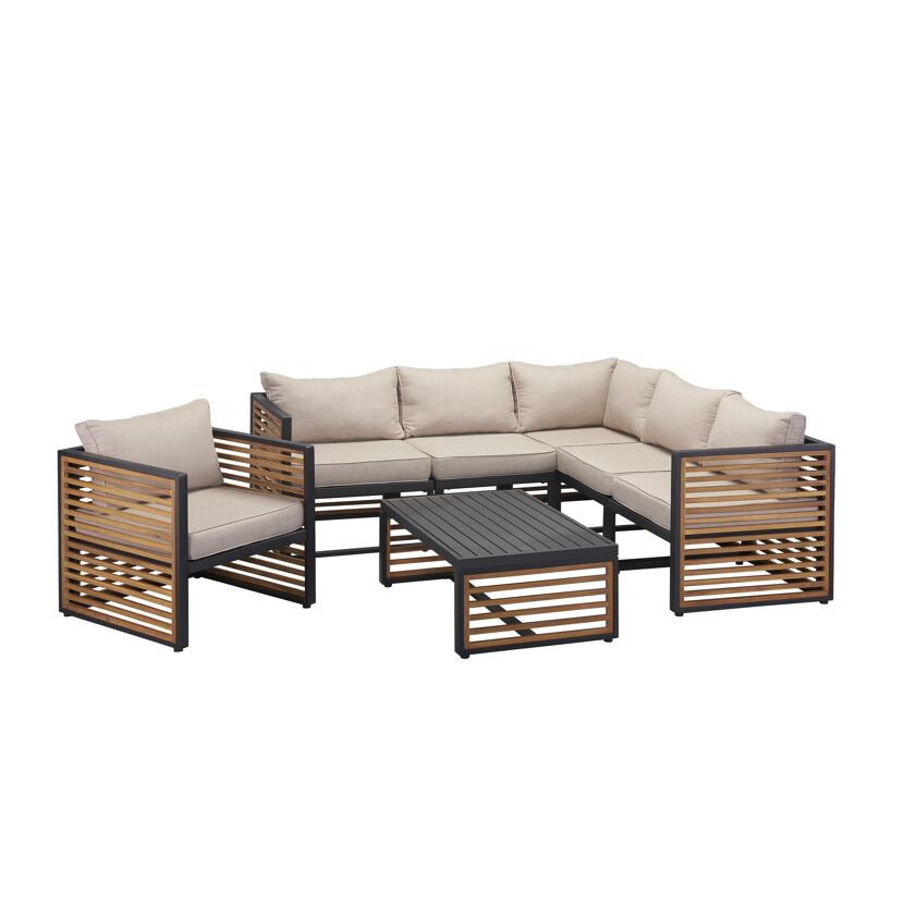 Gartensessel 'Livia' braun/beige