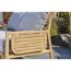 Multifunktionssofa 'Tessa' 2-Sitzer Akazienholz braun/grau 130/176 x 73 x 80/139,5 cm