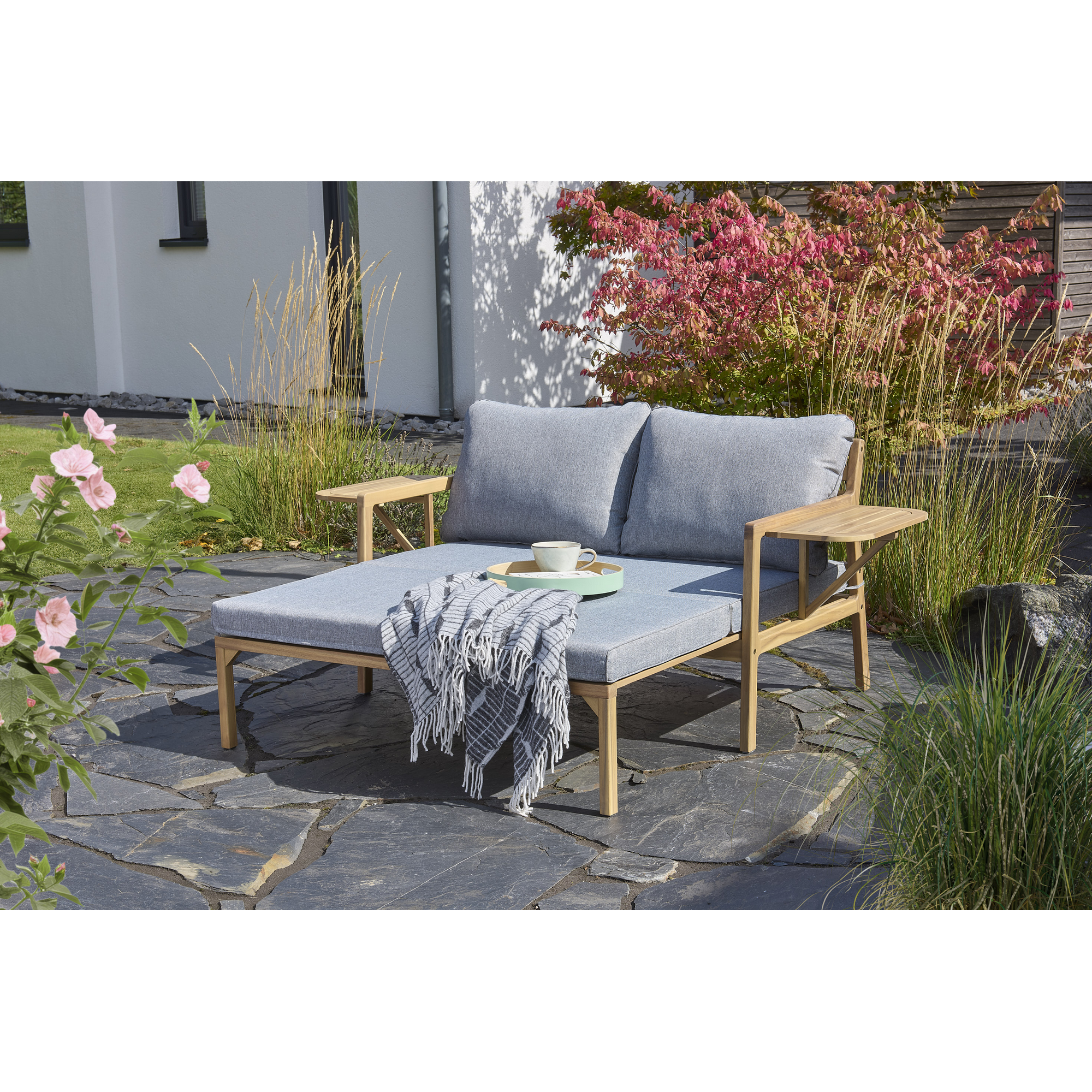 Multifunktionsbank 'Tessa' akazie 130, 176 x 73 x 80, 139,5 cm