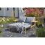 Multifunktionssofa 'Tessa' 2-Sitzer Akazienholz braun/grau 130/176 x 73 x 80/139,5 cm