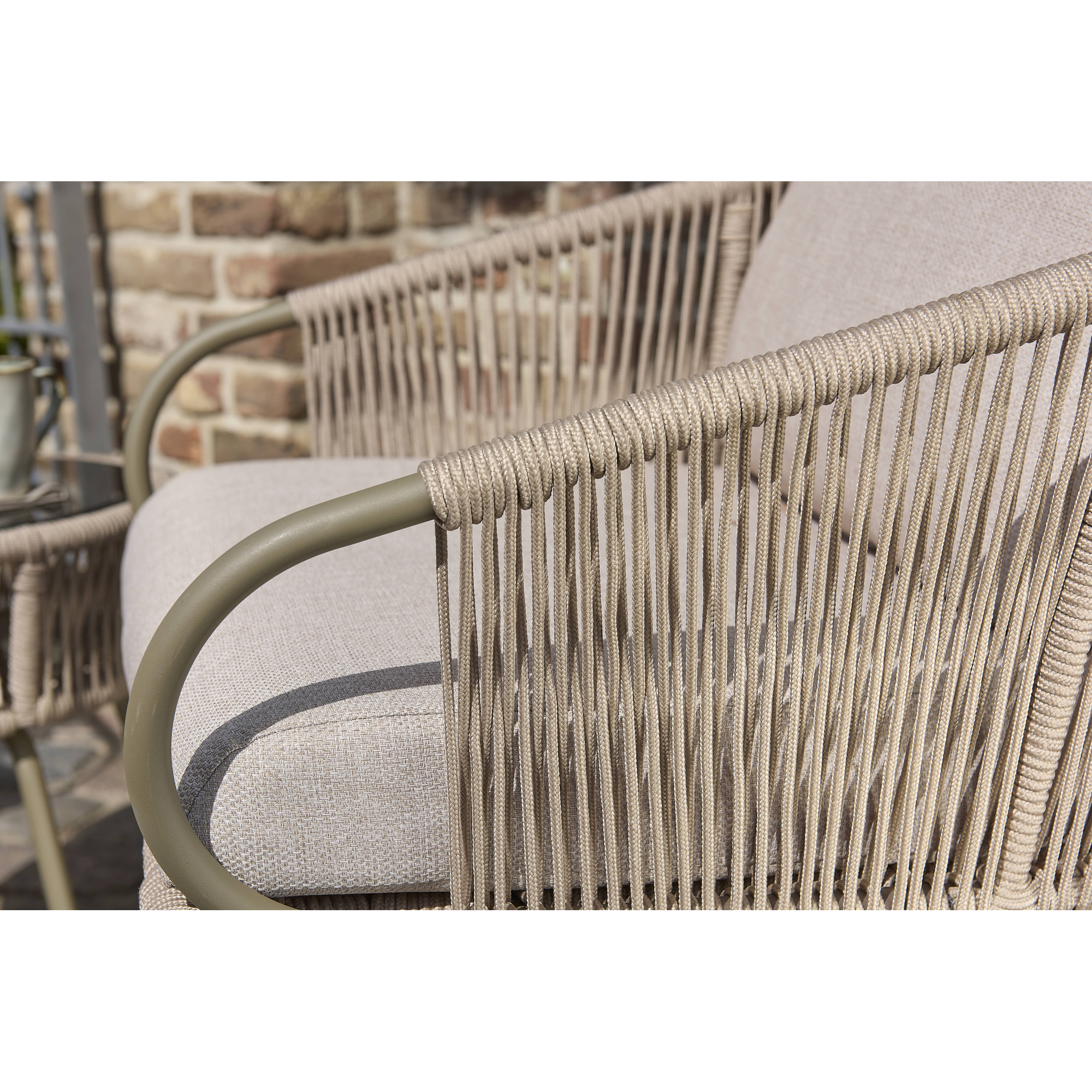 Balkonmöbel-Set 'Giulia' beige 3-teilig