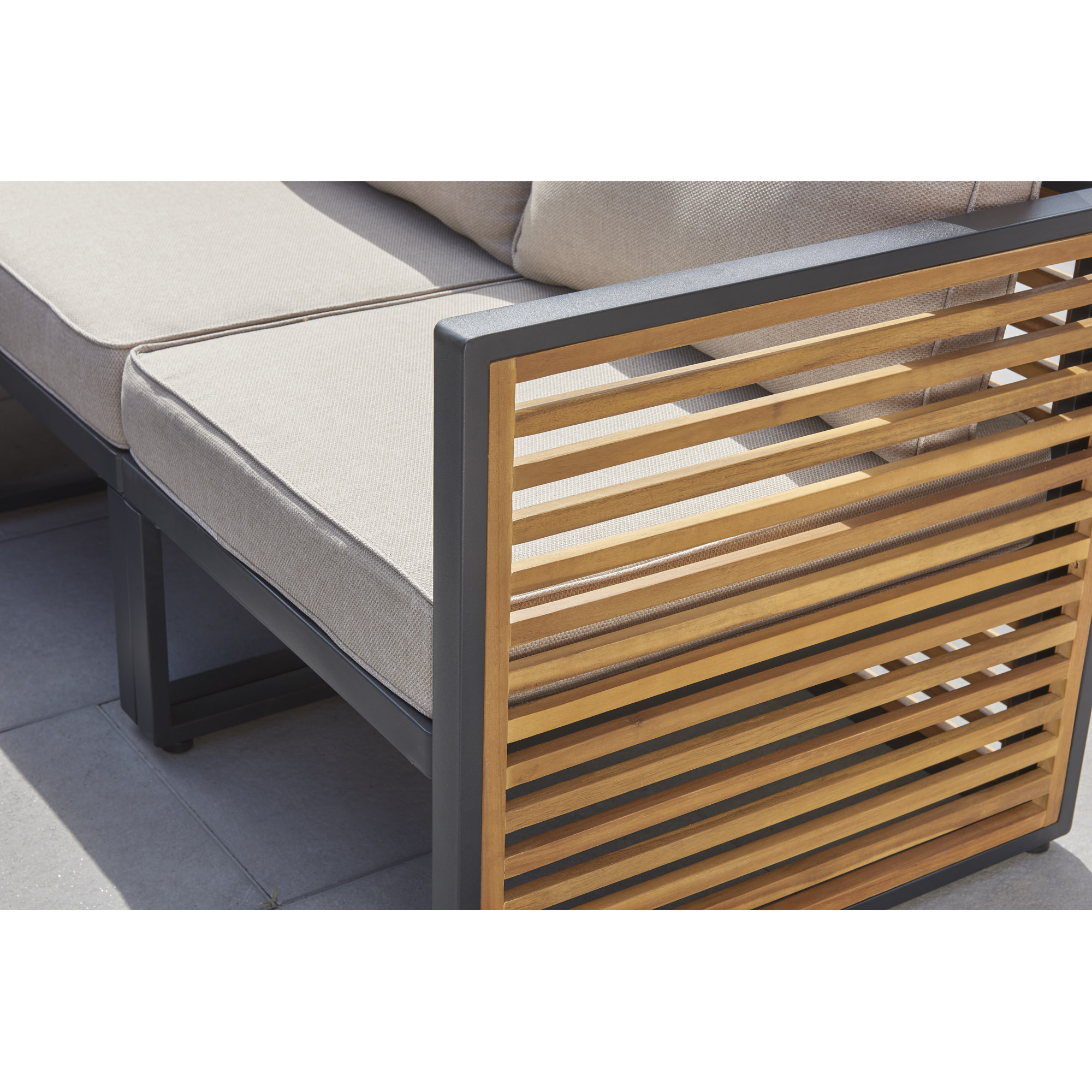 Lounge-Set 'Livia' braun/beige 6-teilig