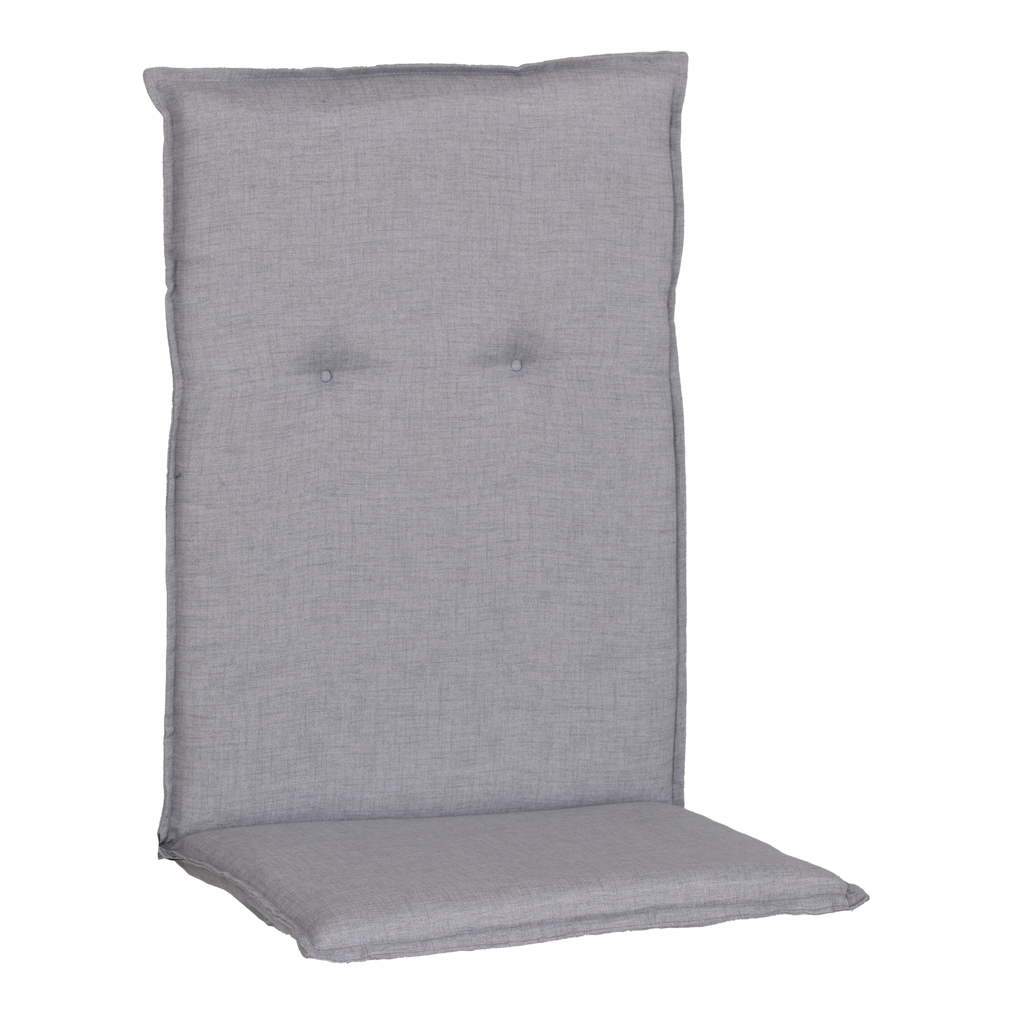 Hochlehner-Auflage 'Györ' hellgrau 48 x 120 x 5 cm