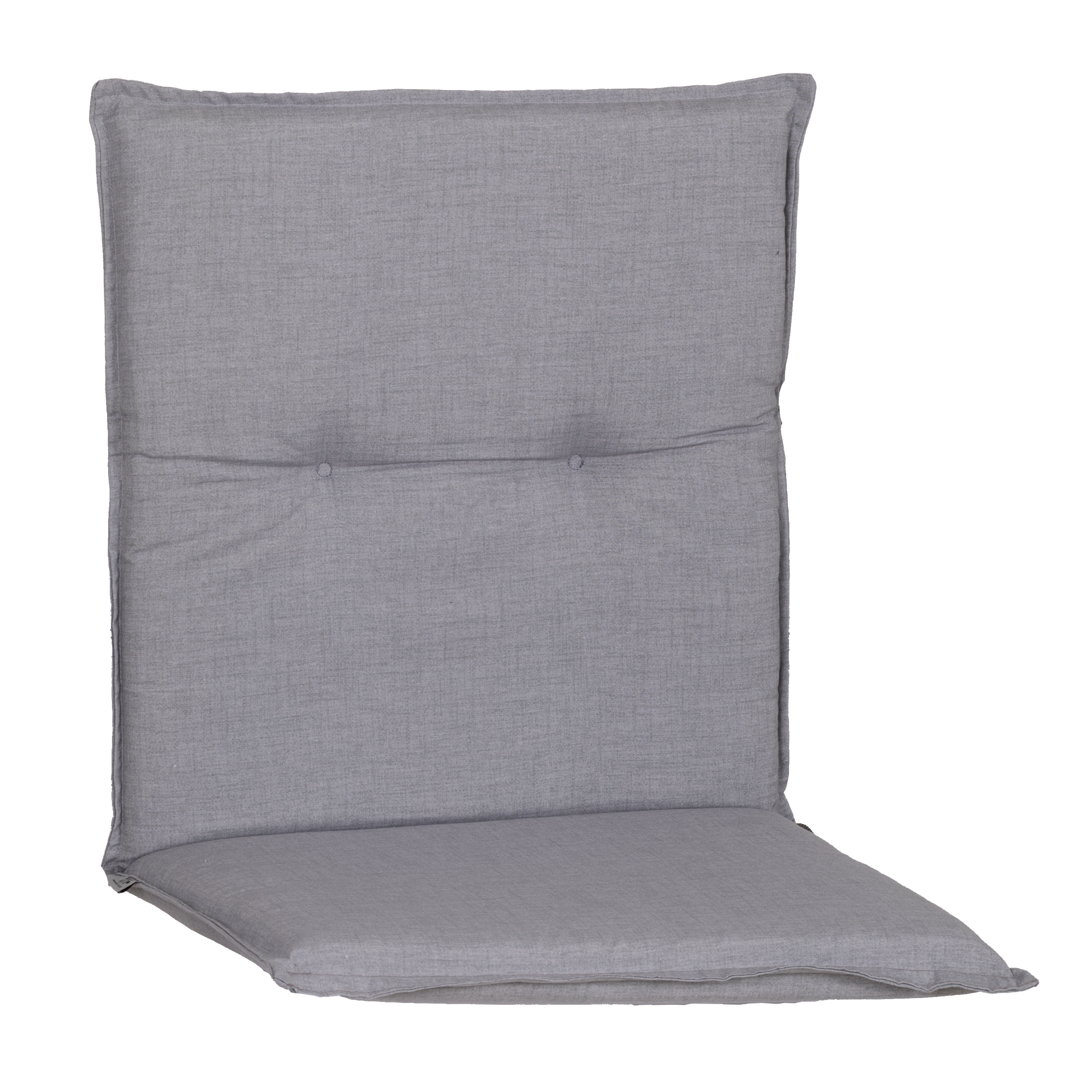 Niedriglehner-Auflage 'Györ' hellgrau 48 x 100 x 5 cm