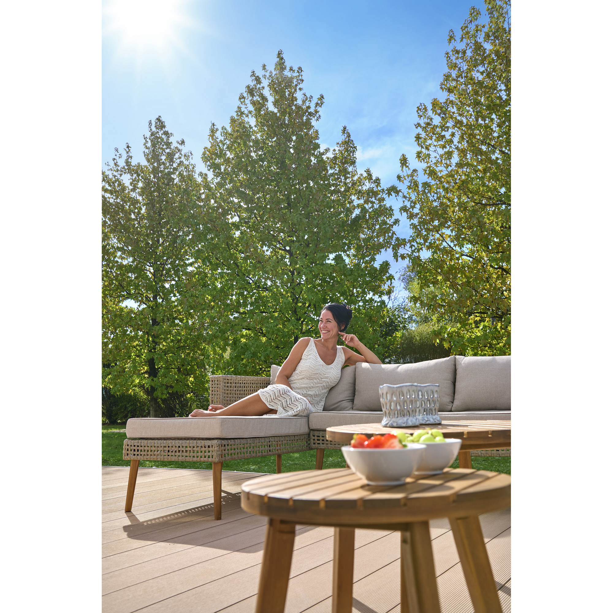 Loungemöbel-Set 'Amira' schwarz 4-teilig