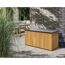 Kissenbox 'Filippa' Polyethylen braun/schwarz 133,5 x 54,5 x 65 cm