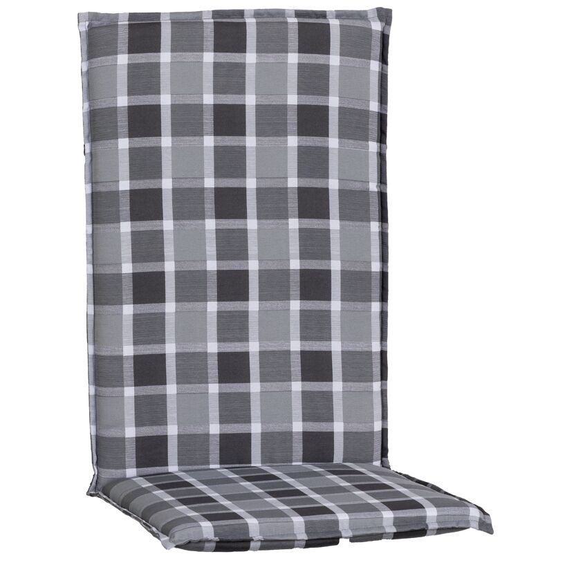 Hochlehner-Auflage 'Male' grau 48 x 119 x 5 cm