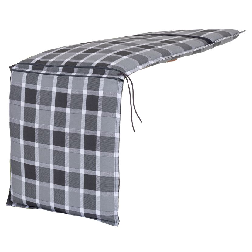 Hochlehner-Auflage 'Male' grau 48 x 119 x 5 cm