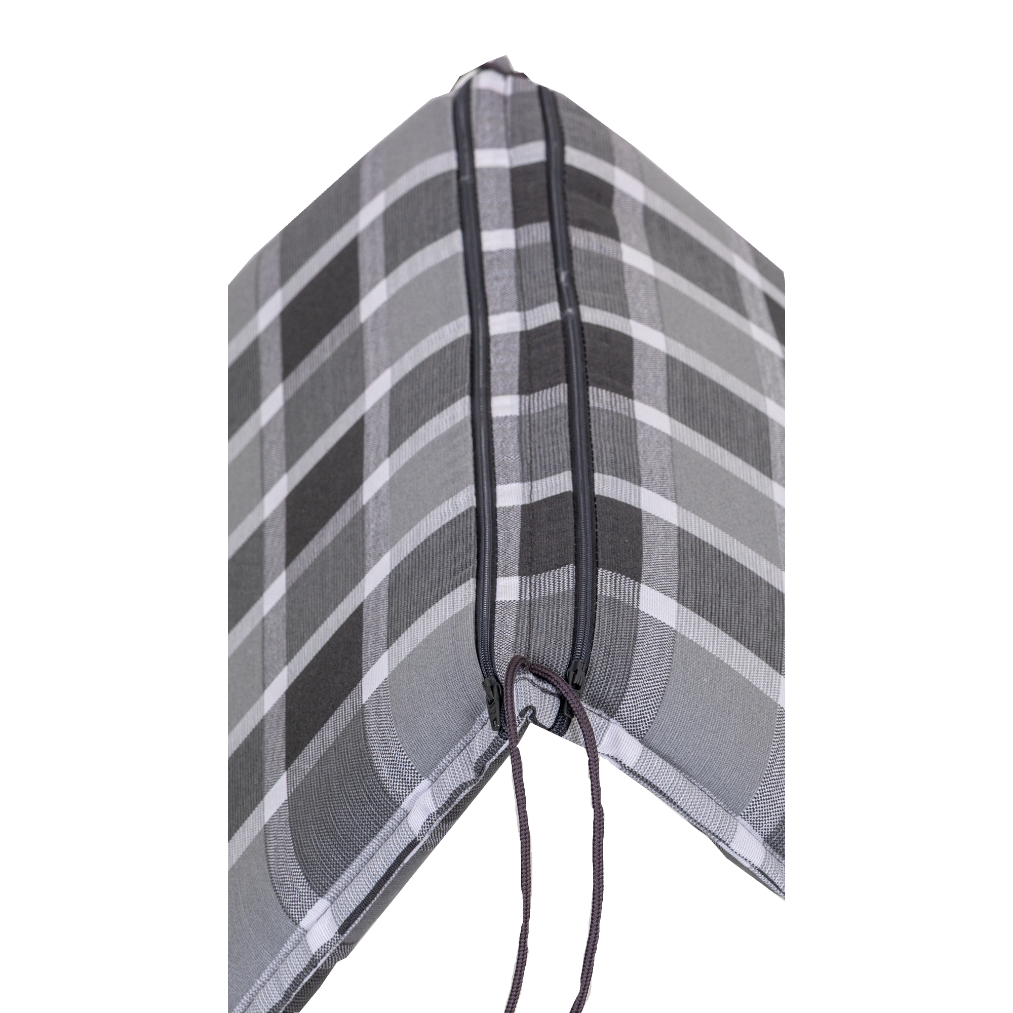 Hochlehner-Auflage 'Male' grau 48 x 119 x 5 cm