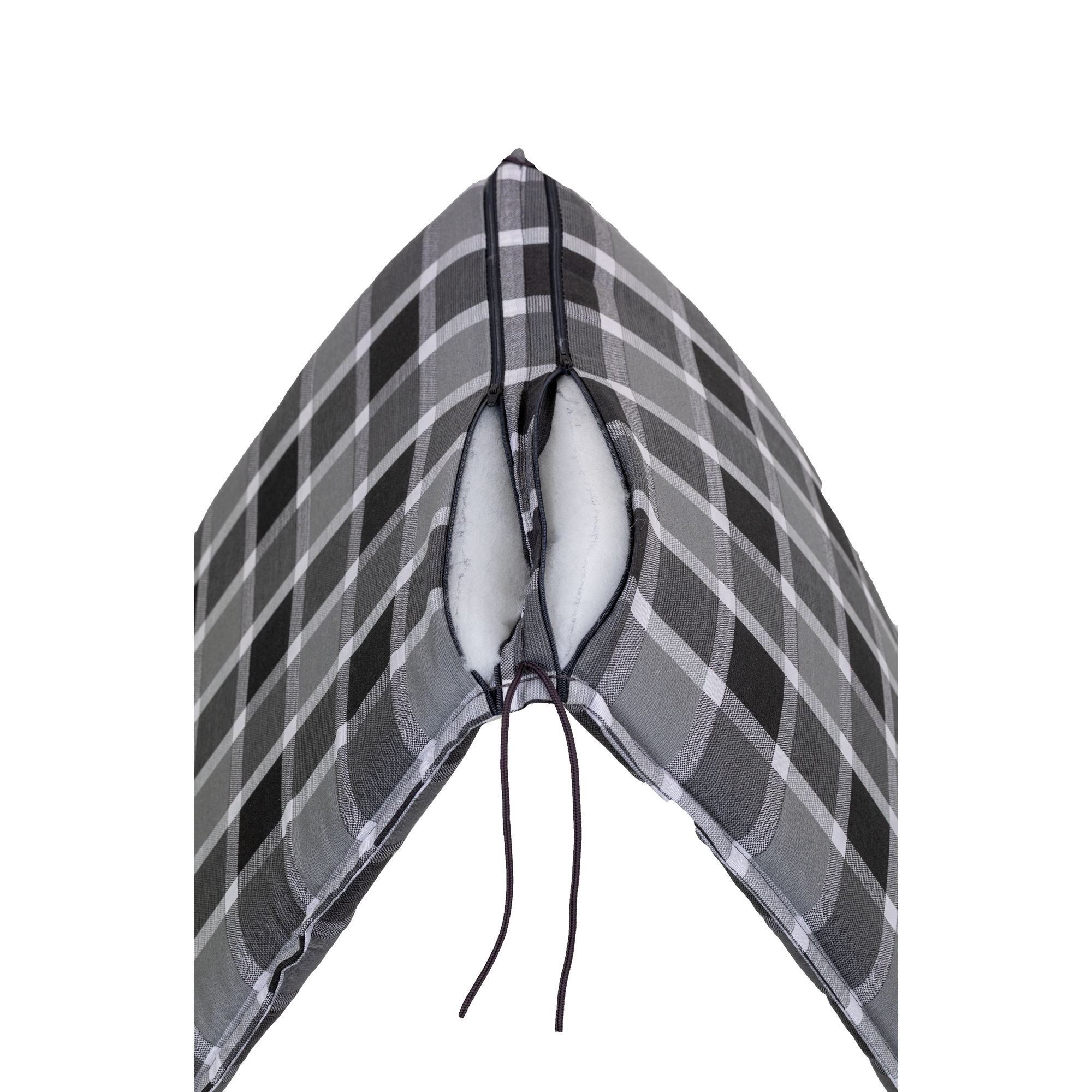 Hochlehner-Auflage 'Male' grau 48 x 119 x 5 cm