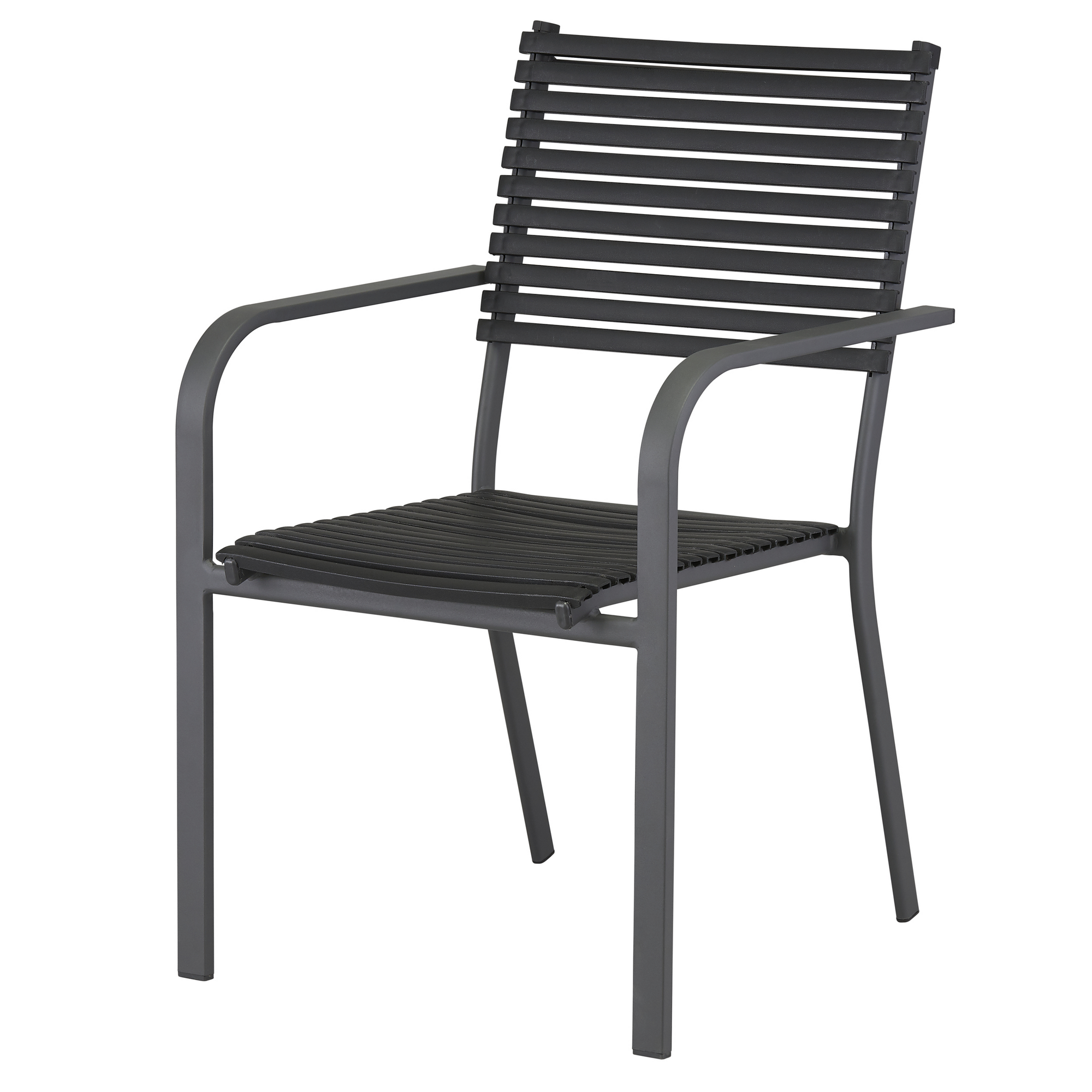 Gartenstuhl 'Marie' schwarz 59 x 68 x 56 cm