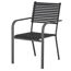 Gartenstuhl 'Marie' stapelbar Stahl schwarz 59 x 68 x 56 cm