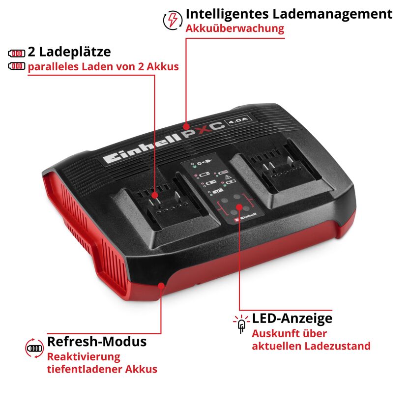 Ladegerät 'Power X-Twincharger' 4 A