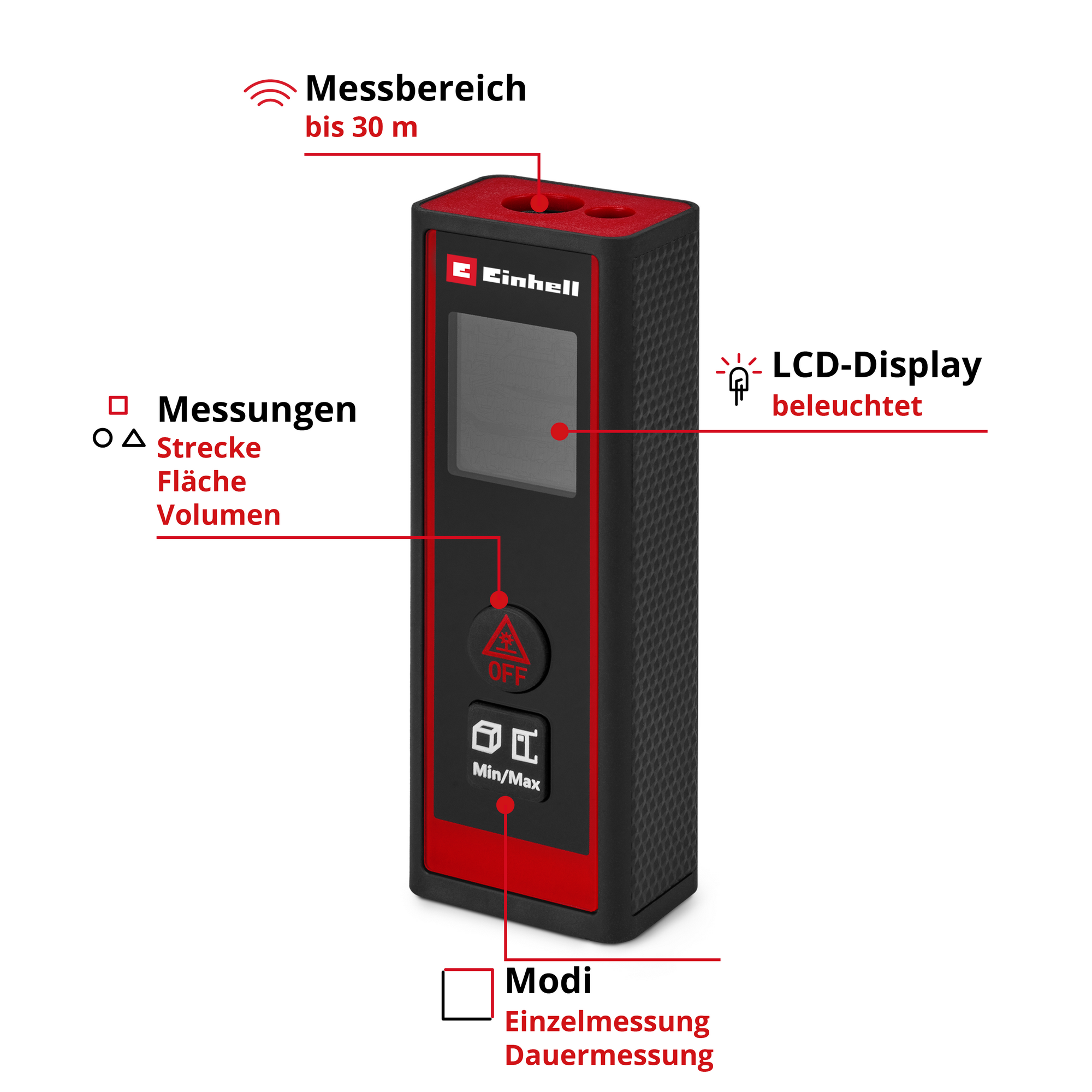 Laser-Entfernungsmesser 'TC-LD 30 R'