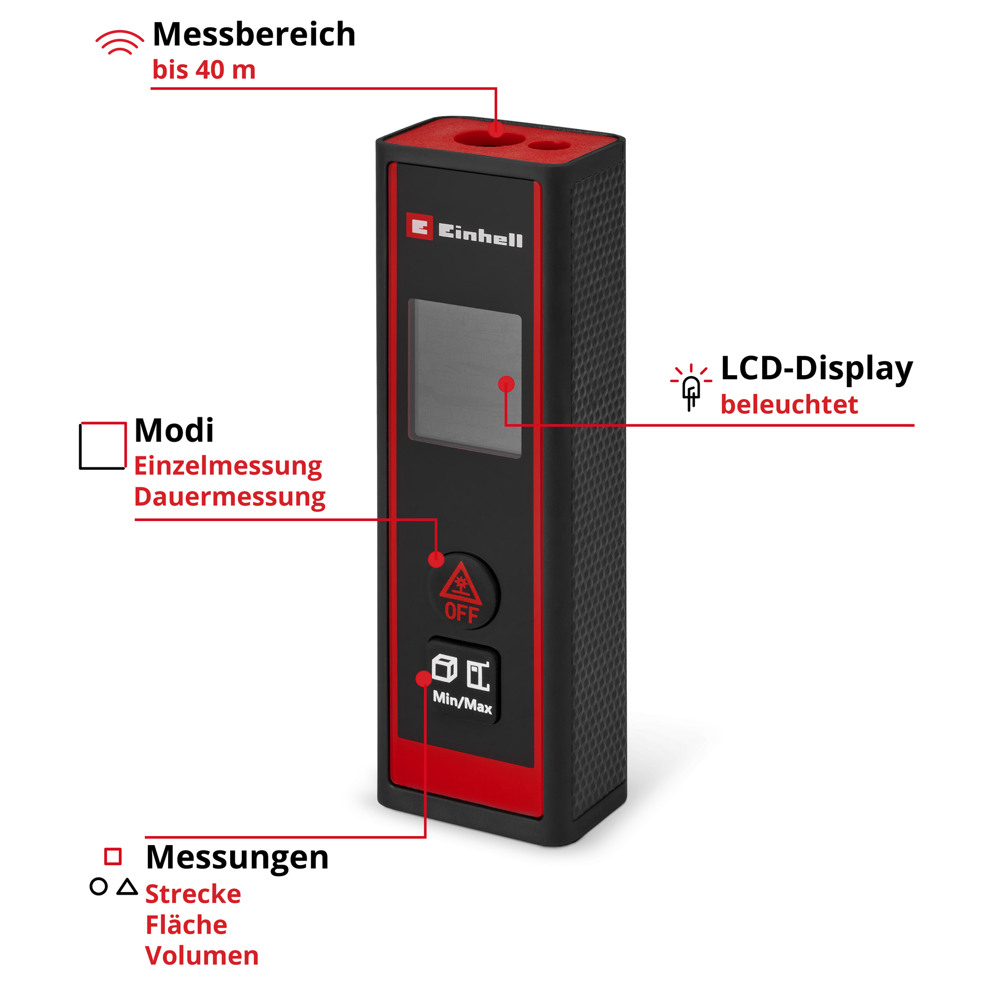 Laser-Entfernungsmesser 'TC-LD 40 R'