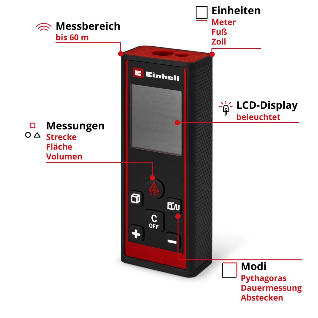 Laser-Entfernungsmesser 'TC-LD 60 R'
