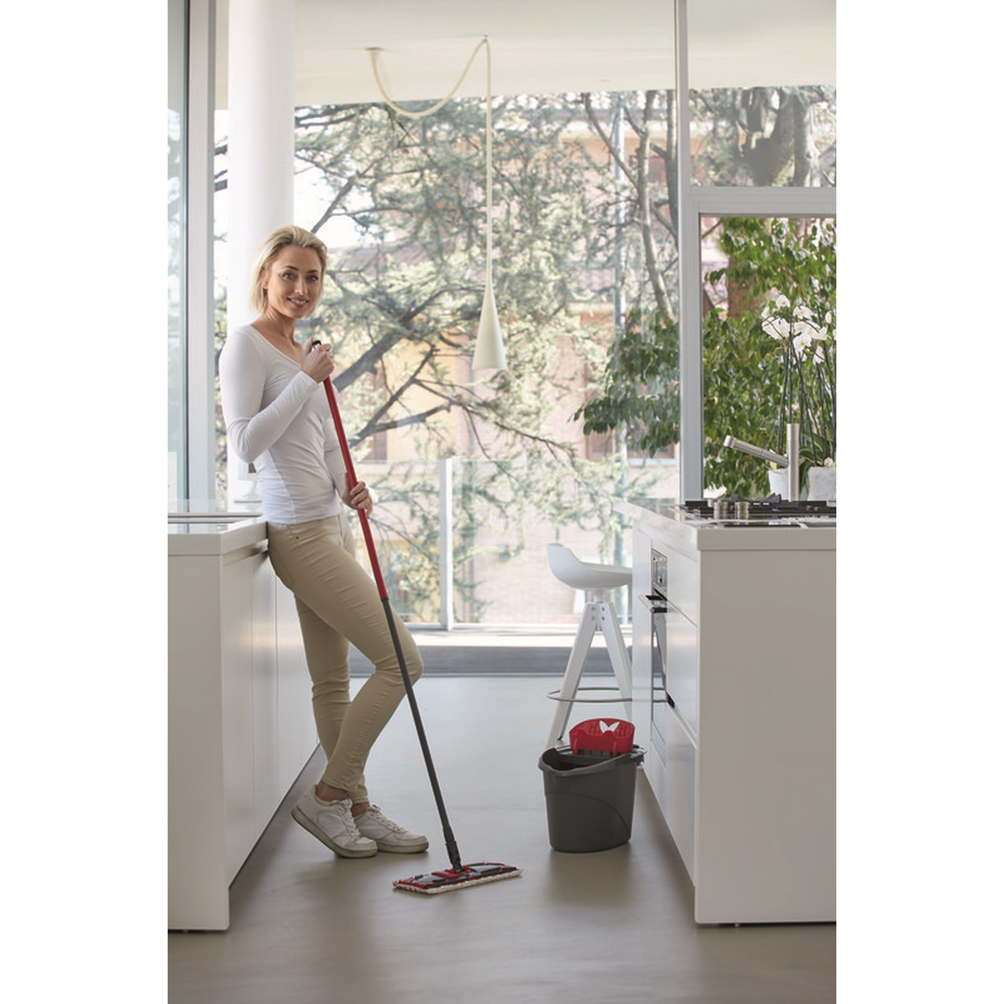 Bodenwischer-Set 'Ultramax' 2in1 Microfaser inkl. Reinigungsmittel