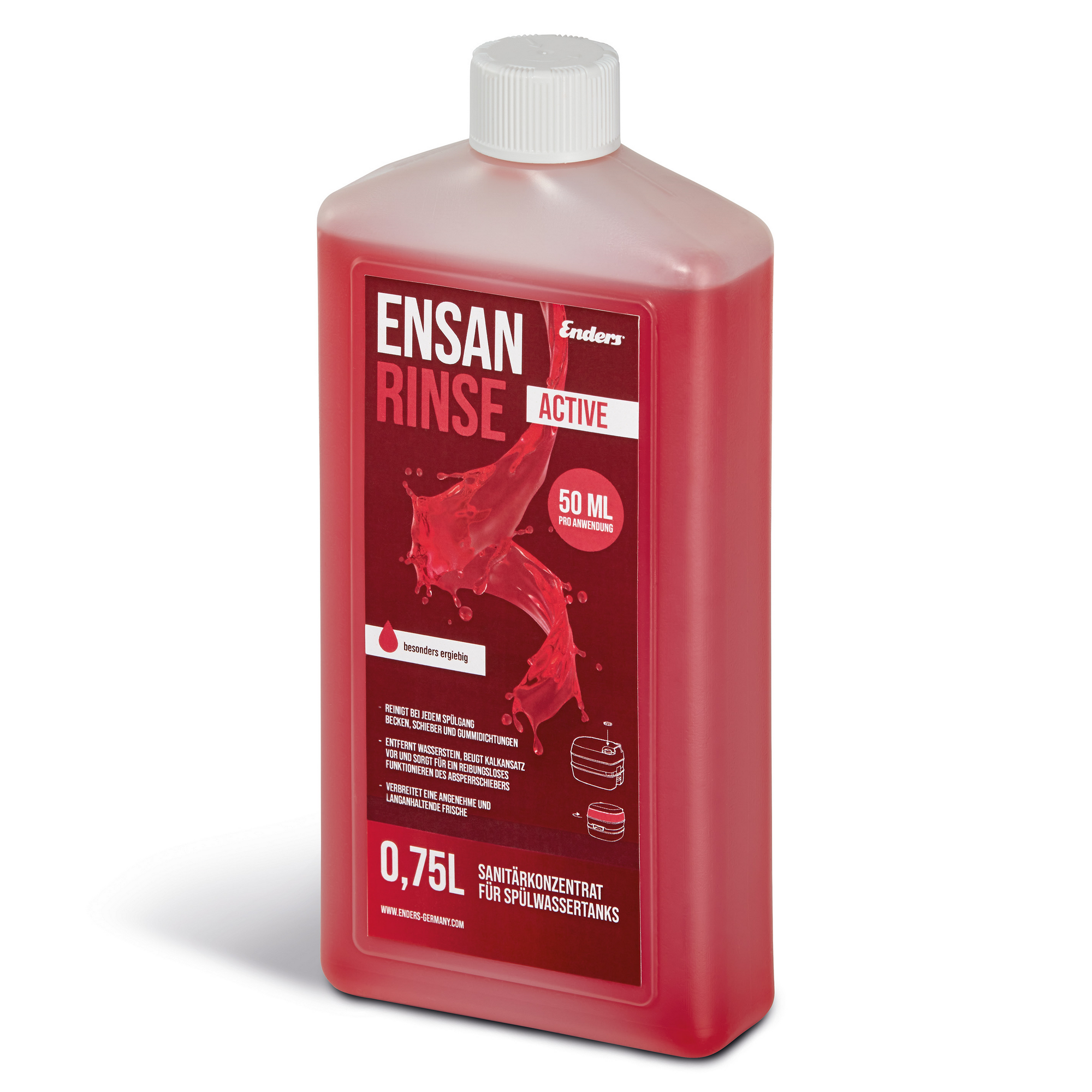 Sanitärflüssigkeit 'Ensan Rinse Active' 750 ml für Chemietoiletten