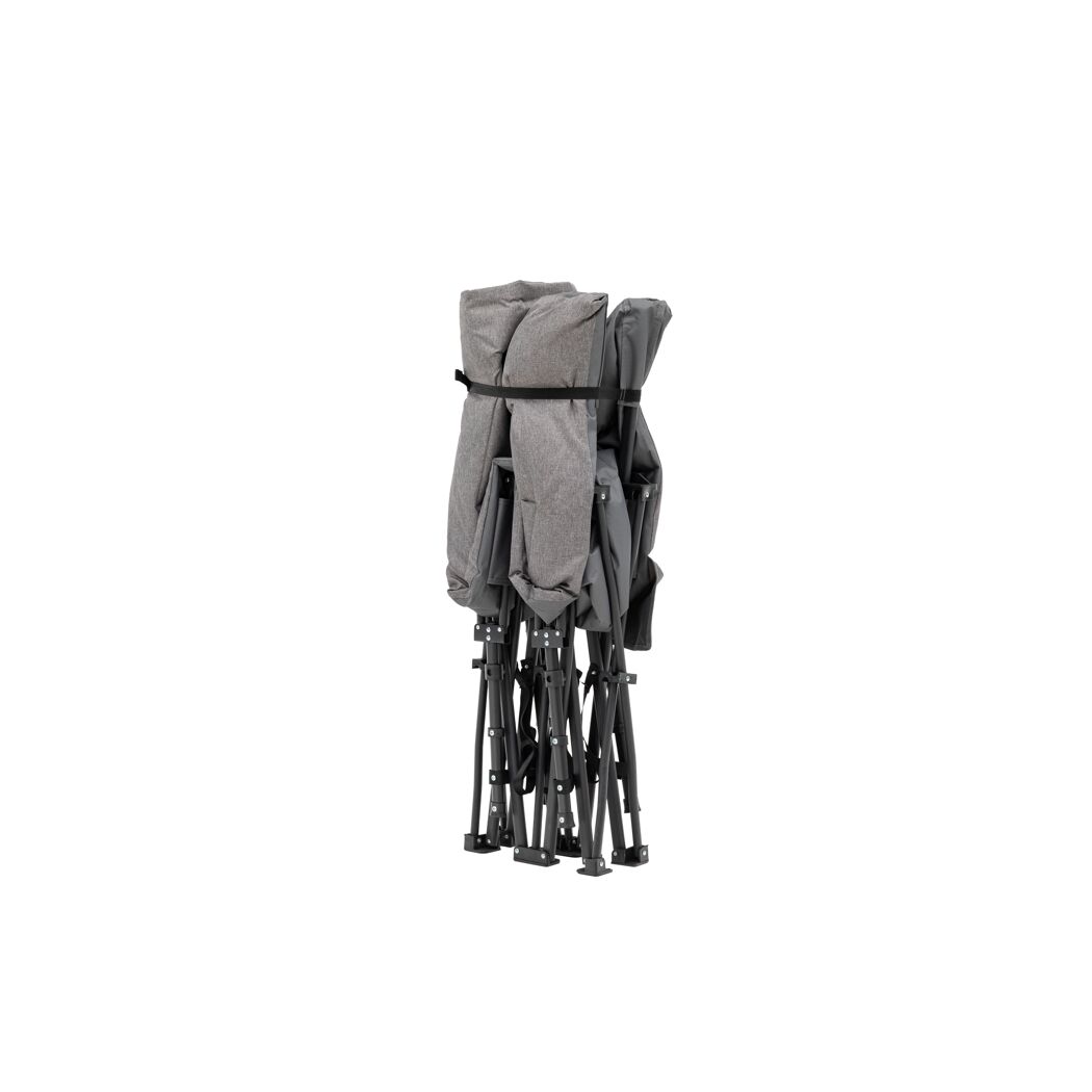 Campingbett klappbar grau 185 x 67 x 38 cm