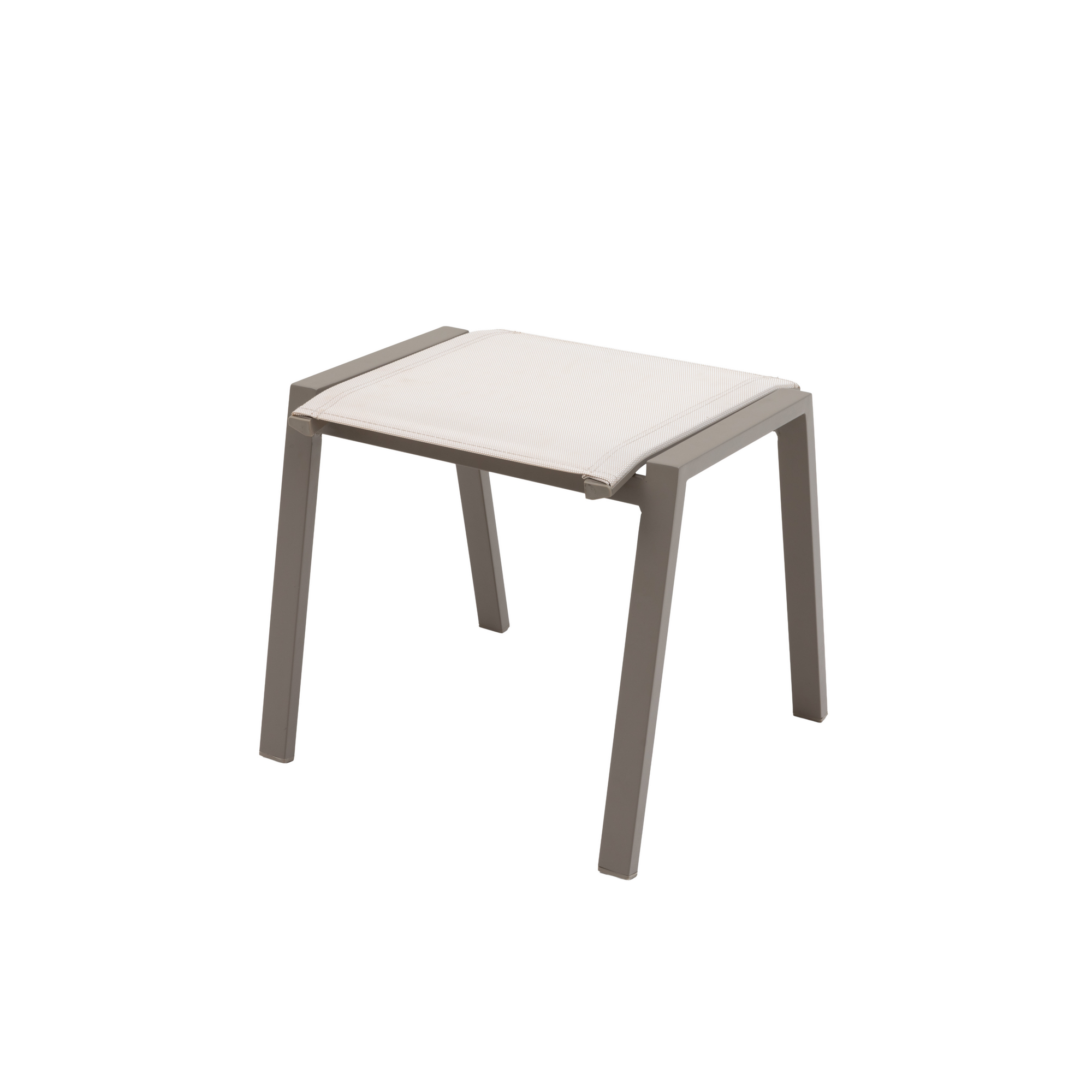 Hocker 'Mia' taupe 58,5 x 45 x 45 cm