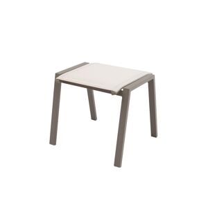 Hocker 'Mia' taupe 58,5 x 45 x 45 cm