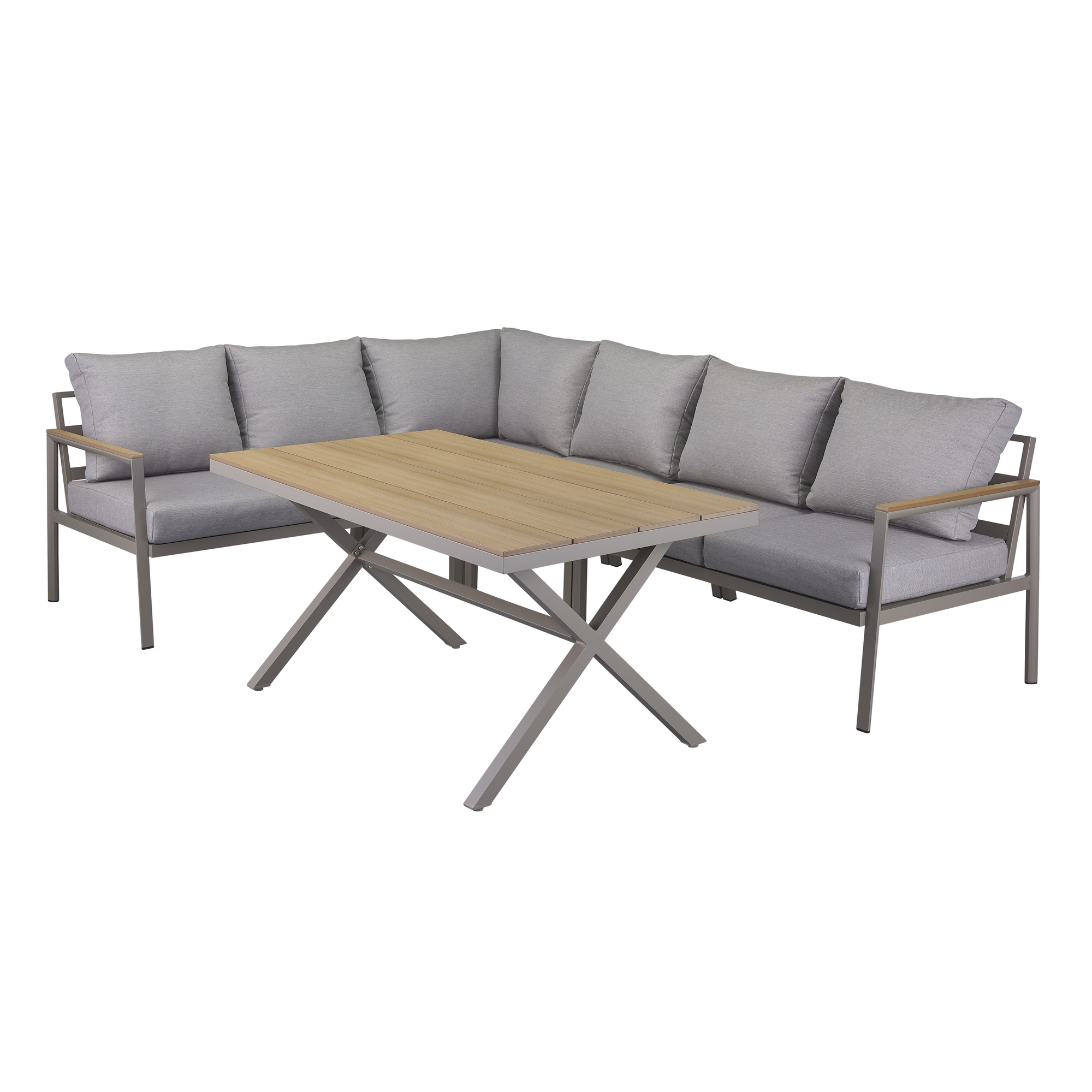 Loungemöbel-Set 'Mia' taupe 5-teilig