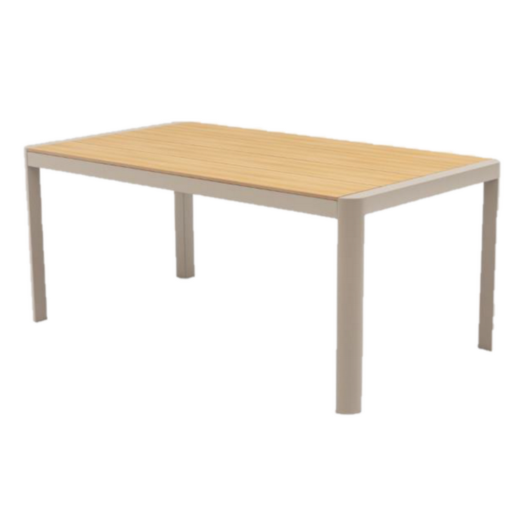 Tisch 'Mia' braun/grau 162 x 75 x 90 cm