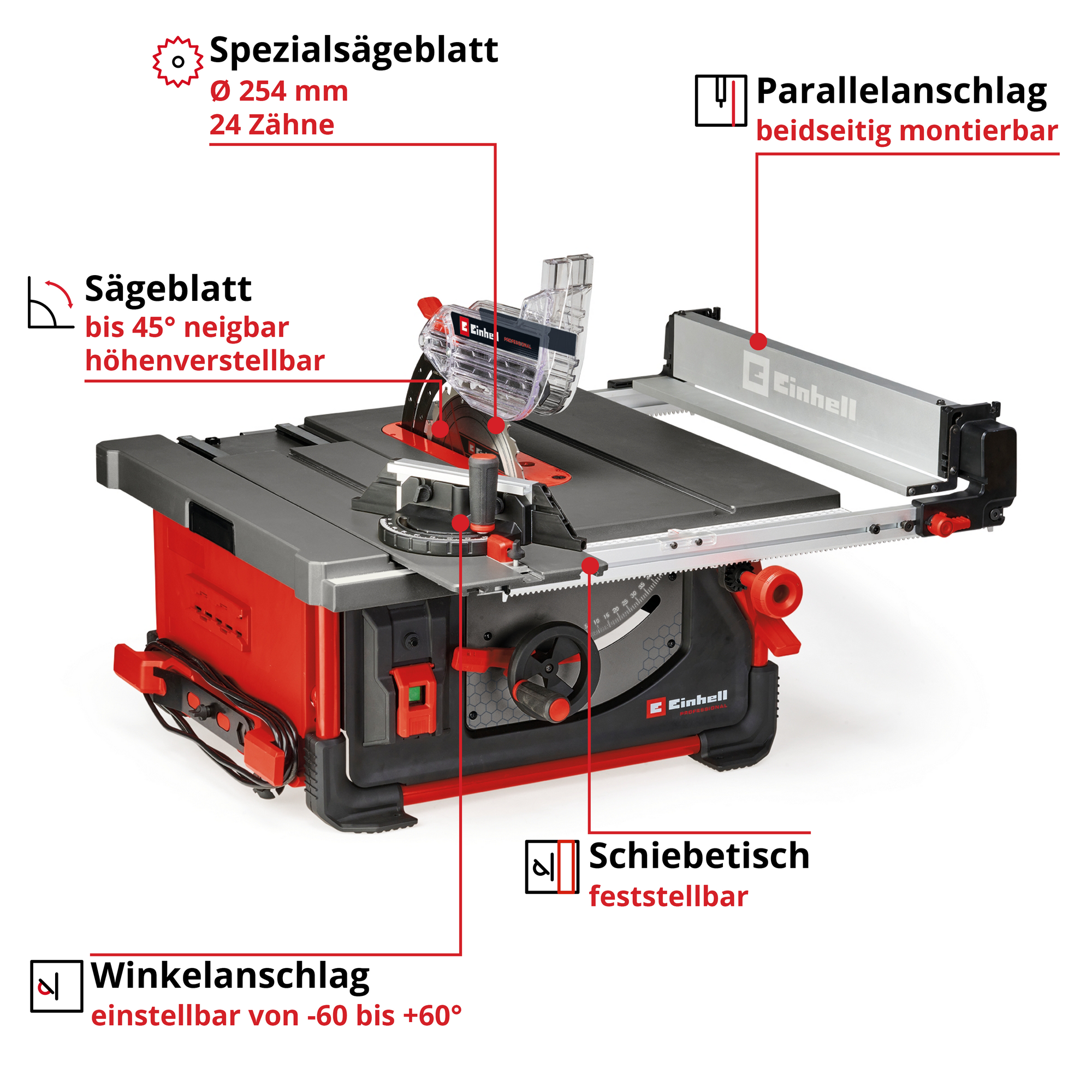Tischkreissäge 'TP-CC 10 T' 1800 W