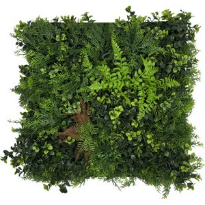 Wandpaneel 'Modular Wall 11123 Feral Green Mixed Flora' grün 52 x 52 cm
