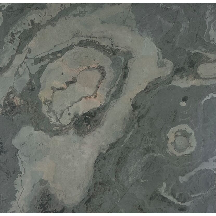 Wandpaneel 'Modular Wall 11301A Patina Slate Stone' grau 52 x 52 cm