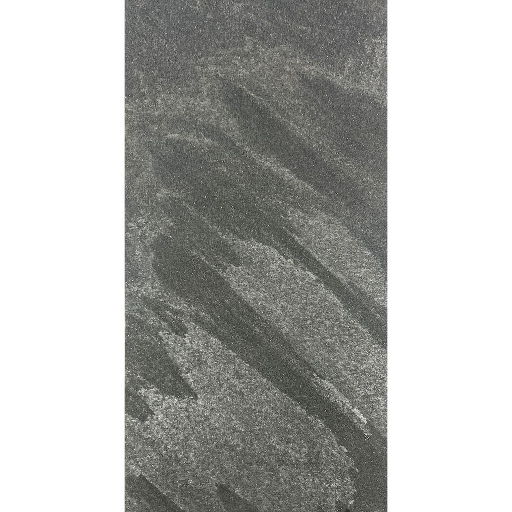 Wandpaneel 'Modular Wall 11300B Grey Slate Stone' grau 52 x 104 cm