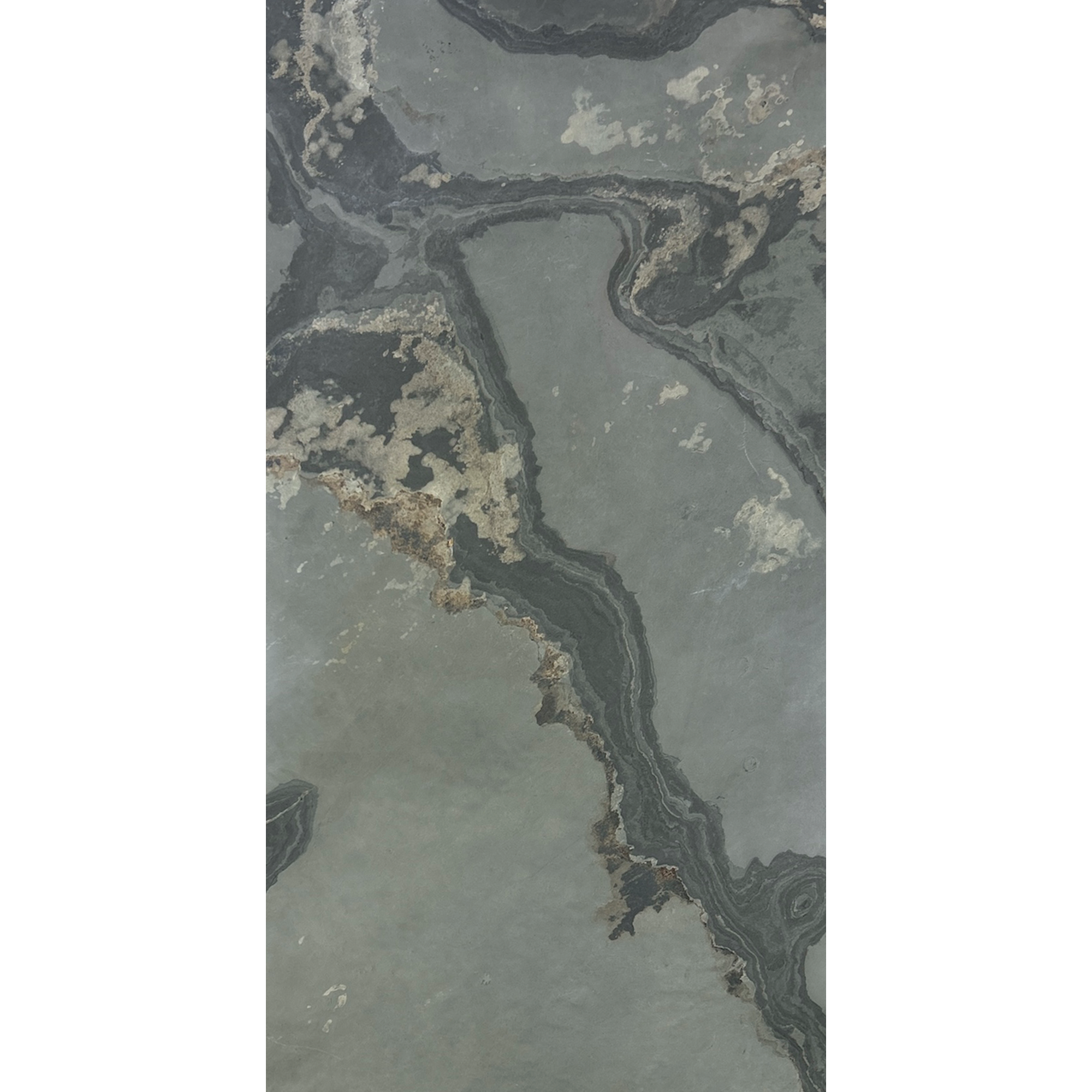 Wandpaneel 'Modular Wall 11301B Patina Slate Stone' grau 52 x 104 cm