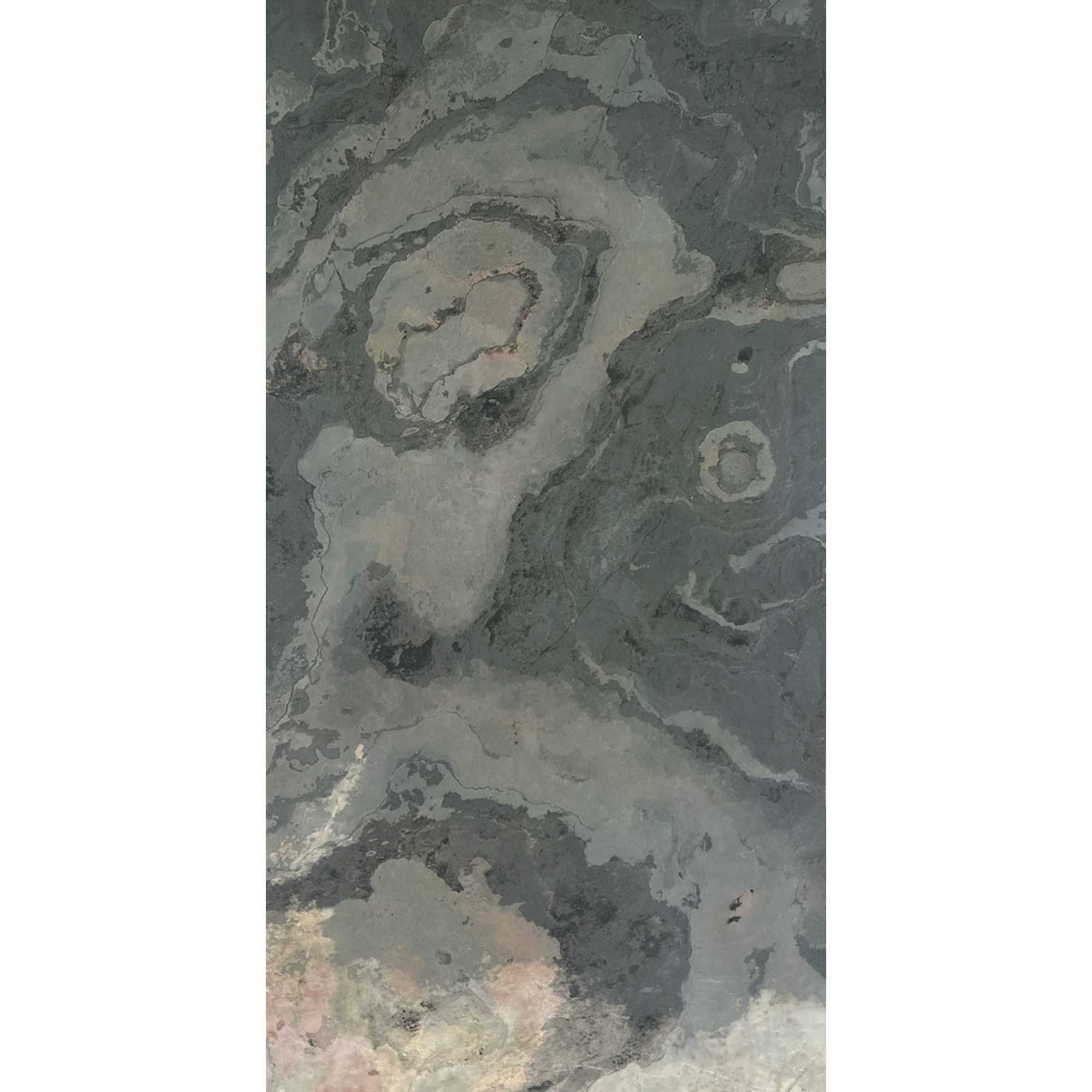 Wandpaneel 'Modular Wall 11301B Patina Slate Stone' grau 52 x 104 cm