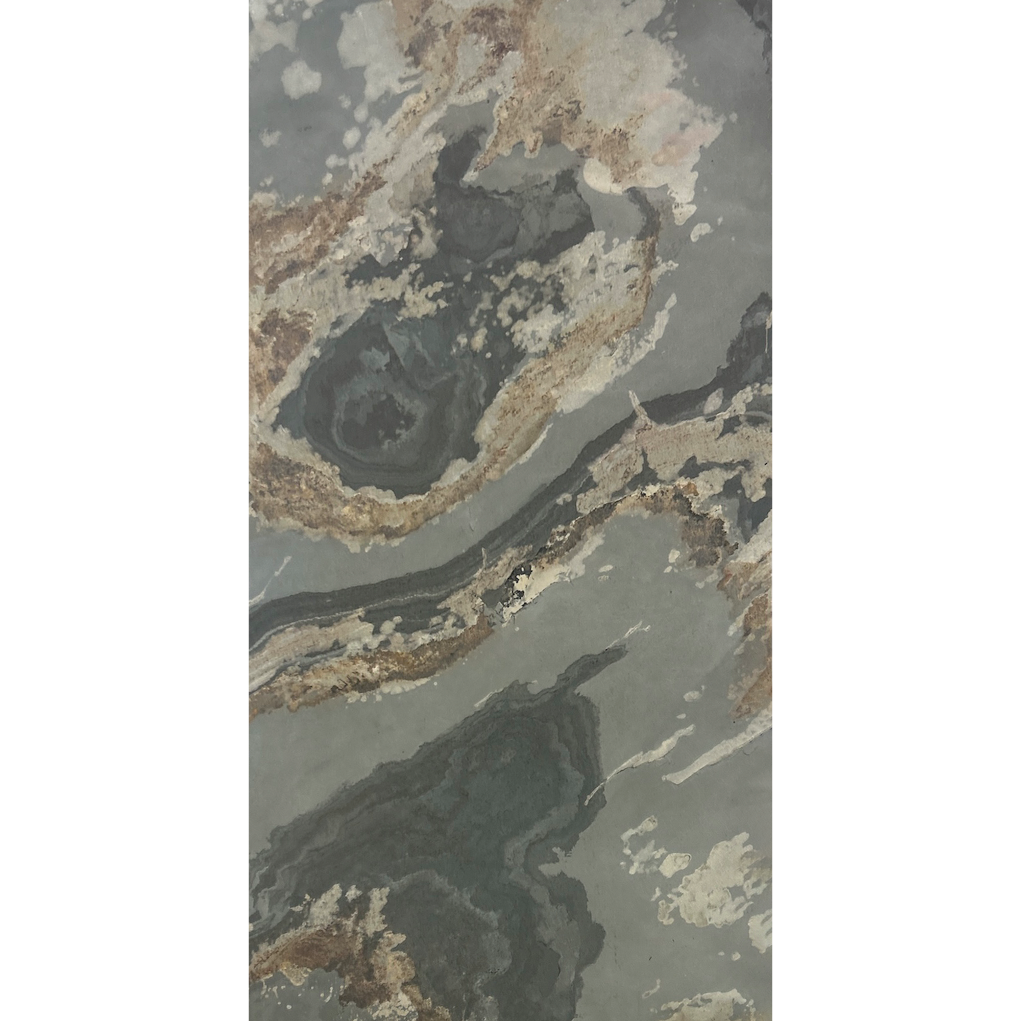 Wandpaneel 'Modular Wall 11301B Patina Slate Stone' grau 52 x 104 cm