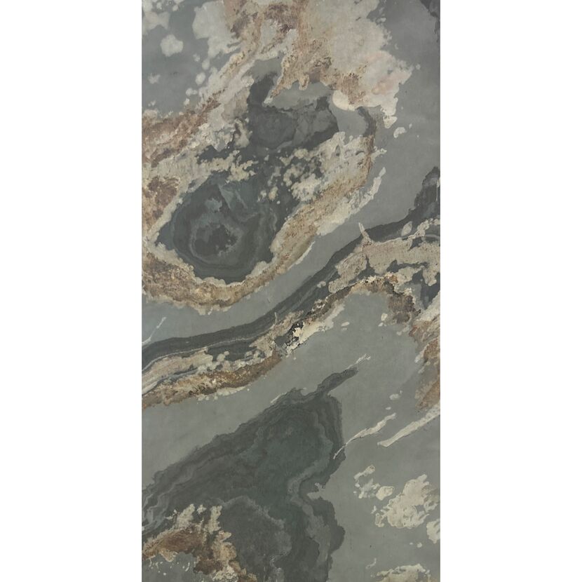 Wandpaneel 'Modular Wall 11301B Patina Slate Stone' grau 52 x 104 cm