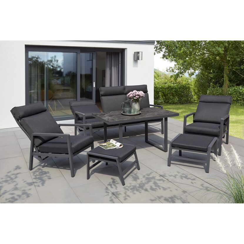 Gartenmöbelset 'Yara' für 5 Personen Aluminium