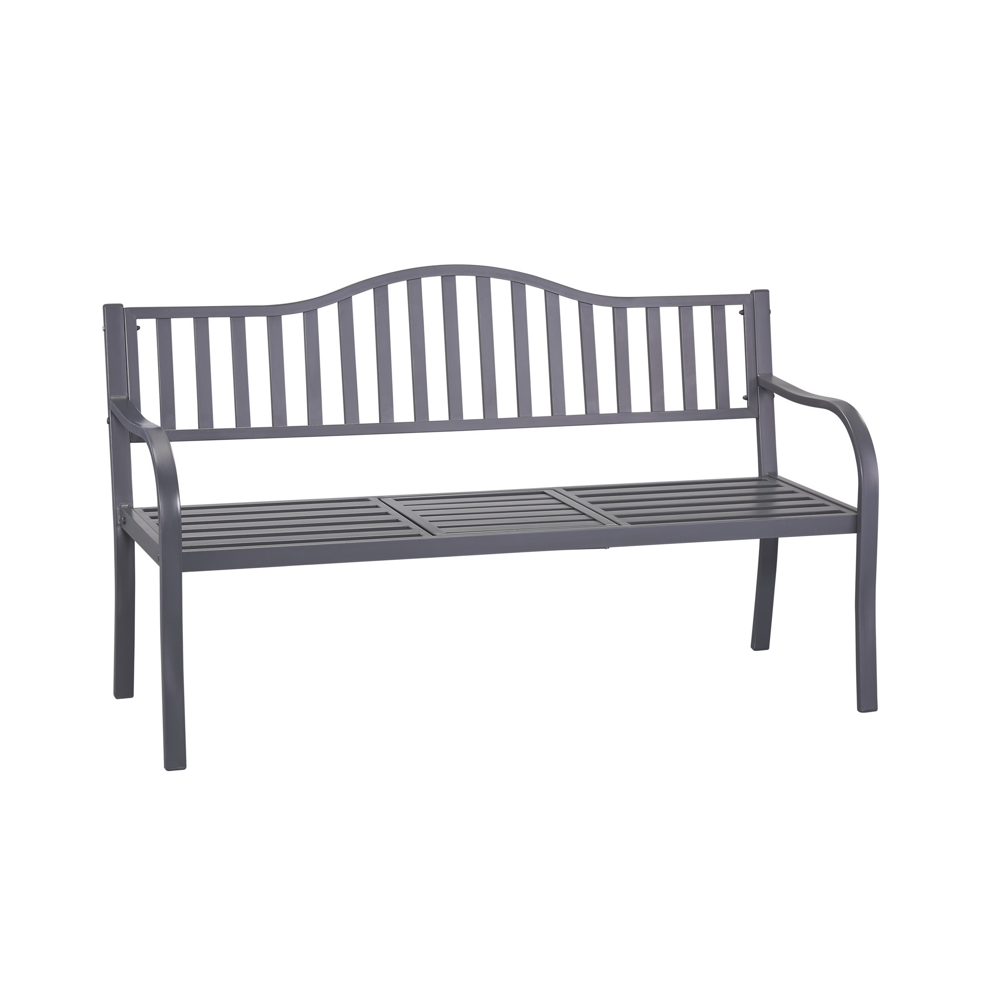 Gartenbank 'Birte' anthrazit 150 x 89 x 60 cm