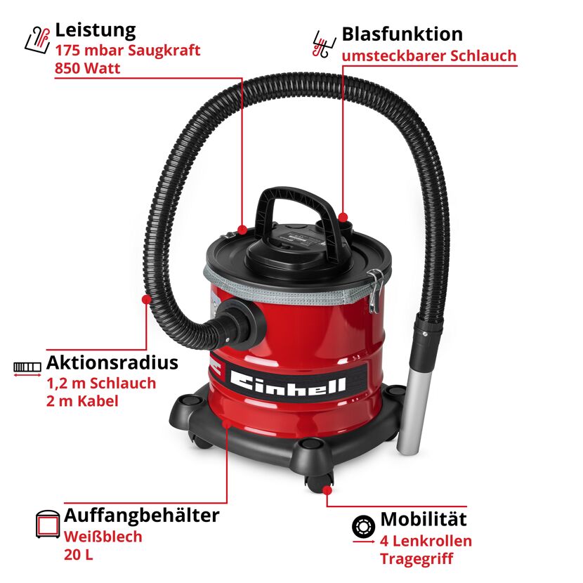 Aschesauger 'TC-AV 2032 DW' 850 W