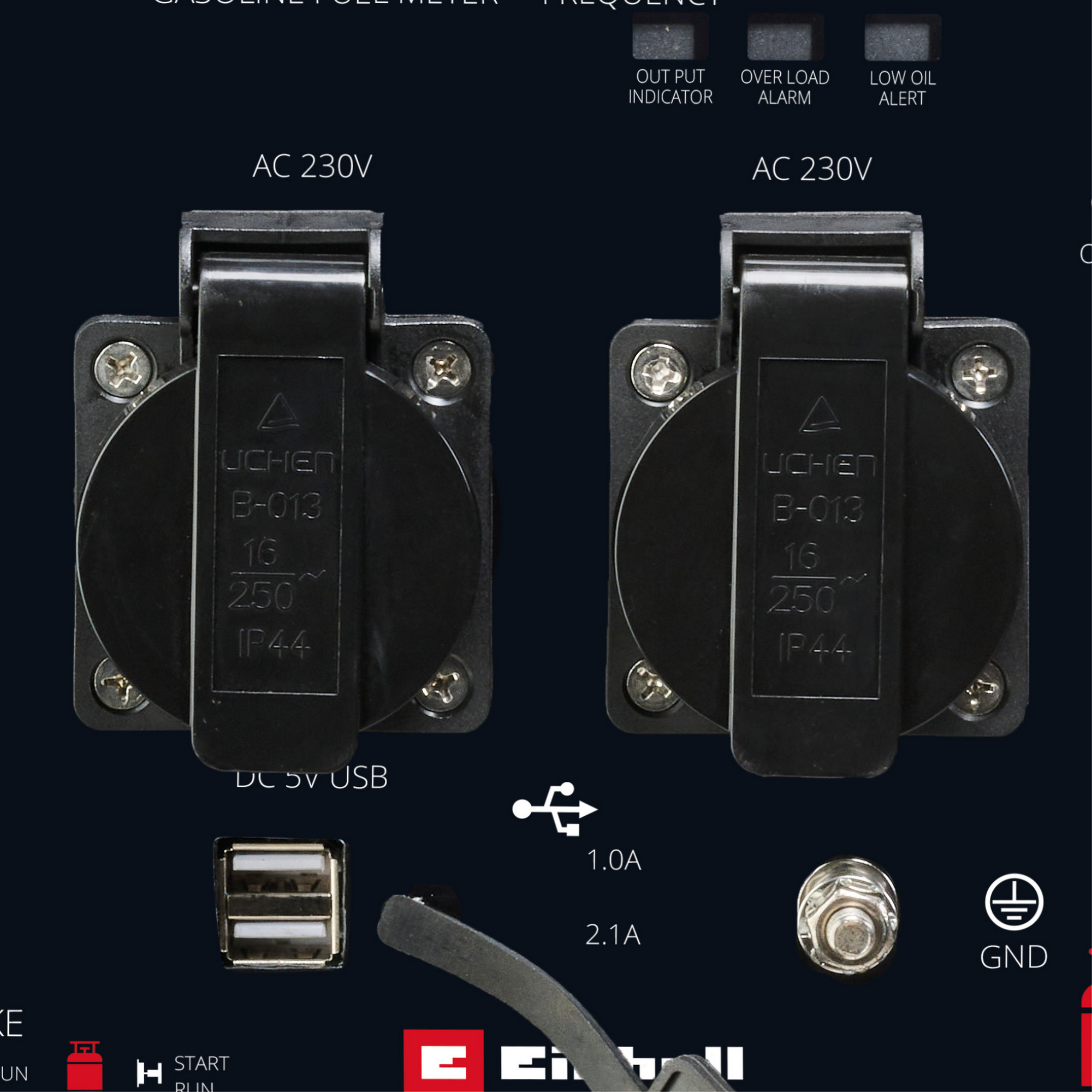 Benzin-/Gas-Stromerzeuger 'TE-IG 1900 DF' 1900 W