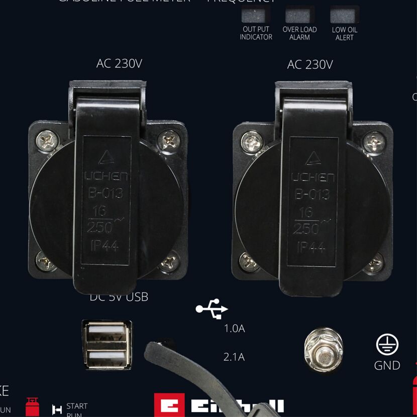 Benzin-/Gas-Stromerzeuger 'TE-IG 1900 DF' 1900 W