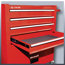 Werkstattwagen 'TC-TW 100' rot 69,7 x 33 x 75,8 cm