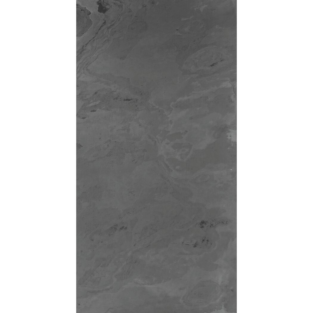 Wandpaneel 'Modular Wall 11302B Black Slate Stone' grau 52 x 104 cm