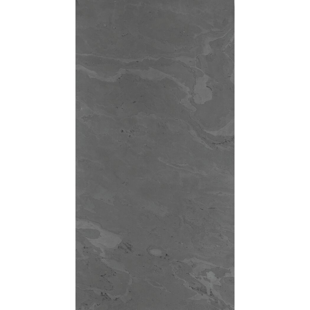 Wandpaneel 'Modular Wall 11302B Black Slate Stone' grau 52 x 104 cm
