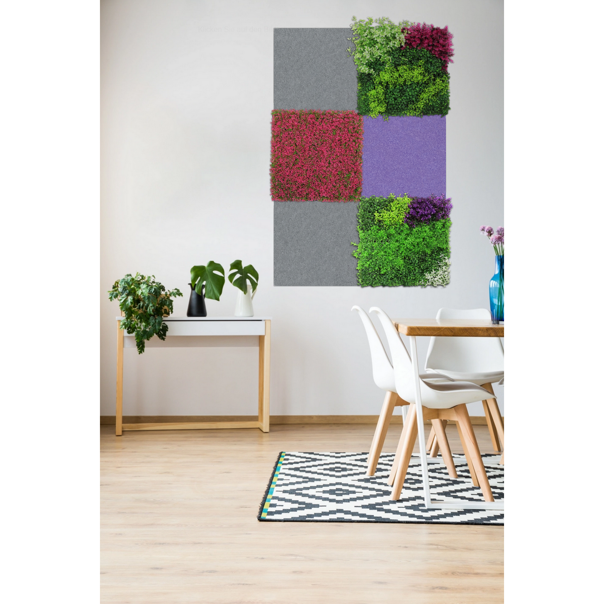 Wandpaneel 'Modular Wall PET 11201A' violett 52 x 52 cm